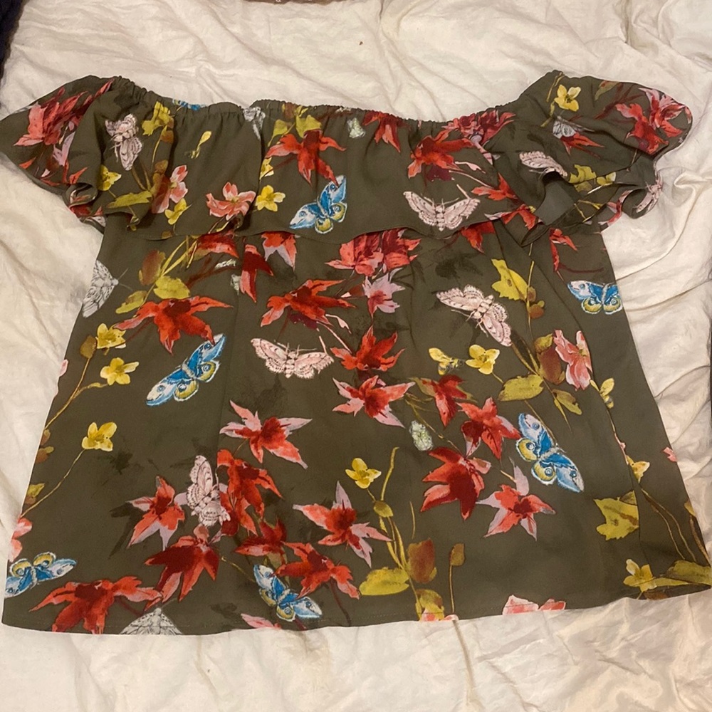 Anthropologie off the shoulder top